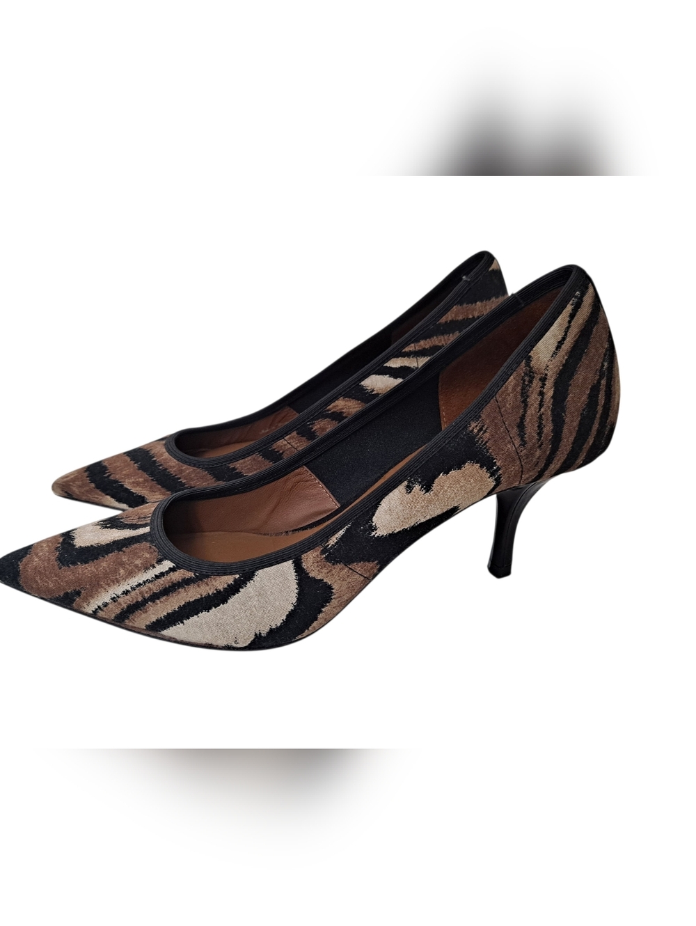Donald J Pliner Y2K Tiger Stripe Animal Print Heels, Size 9 N